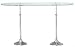 America Retold Antique Nickel and Glass Adjustable Pastry Stand