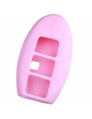 KeyGuardz Pink Rubber Keyless Entry Remote Smart Key Fob Skin Cover Protector