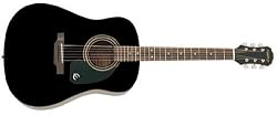 Epiphone DR-100 Acoustic Guitar, Ebony