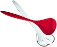 Guzzini Vintage Transparent Red Salad Servers, 10-1/2-Inches