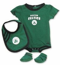 NBA Infant Boston Celtics Girls Bib & Bootie Set - R228Tece (Kelly, 18 Months)