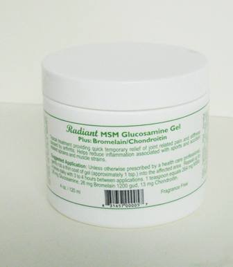 MSM Natural Pain Relieving Cream Plus Glucosamine Bromelain and Chrondroitin 4 oz. Jar (Odorless & Unscented)