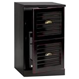 Ballard Designs - Southporte Office CPU Cabinet - Rubbed Black w/ Red Undertones