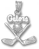 Florida Gators Solid Sterling Silver ''GATORS'' Clubs Pendant