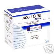 Accu-chek Aviva Test Strips-100ct, Exp 12/2009
