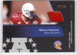 2001 Stadium Club Pro Bowl Jerseys #SP-MH Marvin Harrison - Indianapolis Colts (Piece of Authentic Jersey ) (Football Cards)