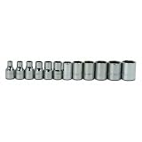 WILLIAMS 1/4" DR STD SOCKET SET 6-PT 12-PCS (MSM-12HRC) 1/4"ドライブ ソケットセット 6角 12個 JHWMSM-12HRC