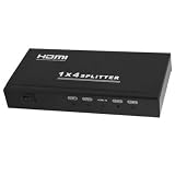 Gino Black 1080P 4-out 1-in 1.3 Version HDMI Splitter Switch Adapter
