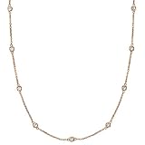 Diamonds by The Yard Bezel-Set Necklace in 14k Rose Gold (0.75 ctw)