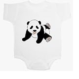 Baby Black and White Panda Bear Cub Play Baby Ultrasoft Onesie