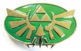 Nintendo Legend of Zelda Green Gold Triforce Belt Buckle 41438