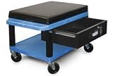 Blue Mobile Mechanics Seat With Tool Cabinet