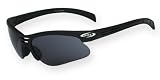 SOS Survival Optics Matte Black Military Style Crush Sunglasses w/Interchangeable Colored Lenses