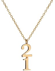 Marie Todd Milestone "21" 18k Gold Vermeil Necklace