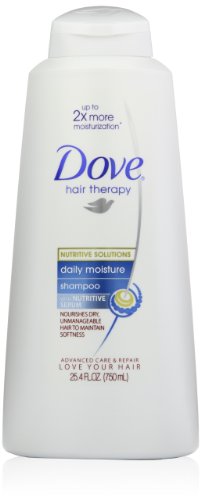 Dove Damage Therapy Daily Moisture Shampoo, Packaging May Vary, 25.4 Ounce (Pack of 2)