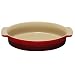 Le Creuset Stoneware 9-Inch Oval Baking Dish, Cherry