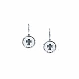 STARHAVEN Starlet Gothic Cross Disc Earrings