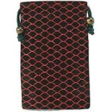 RED SNAKE LINK DESIGN BLACK EPPII CARRYING CASE POUCH WITH HANDSTRAP for ALL CELL PHONES (Blackberry Curve, Pearl, Motorola V3 RAZR, W385, V8, V9m, Palm Centro, Treo, LG Rumor, VX10000, VX8800, CU720 Shine, Samsung I617 Blackjack 2, HTC Touch, 8925 Tilt, Wing, Shadow, Dash, XV6800 Mogul, Sidekick, etc?) / MP3 PLAYERS / IPODS / DIGTITAL CAMERA - RETAIL PACKAGING