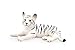 MOJO White Tiger cub Lying Down Toy Figure