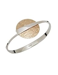 Ed Levin, Full Moon Flip Bracelet, .925 Sterling Silver & 14K Gold, Sizes S - L, Expandable