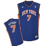 NBA Boys New York Knicks Carmelo Anthony Away Replica Jersey - R26E6Jjm (Blue, 5/6)