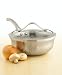 Kitchen & Housewares : Calphalon Contemporary Stainless-Steel 2-Quart Chef's Pan with Glass Lid