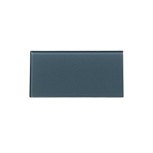 Aspect Peel and Stick Backsplash Storm Cloud Glass Tile for Kitchen and Bathrooms (3