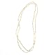 Gold Square Bead Necklace
