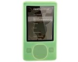 PCMICROSTORE Brand 4n1 Combo (2nd Generation) Microsoft Zune 80GB Premium Silicone Skin Case with 14 Adjustable Sports Armband and Universal LCD Screen Protector Shield - Bundled with 12v Rapid Premium Car Charger - Home Travel Wall AC Adapter Charger - AV Audio Video Cable - 6 Color Choices, GREEN