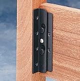 Surface Mounted Keyhole Bed Rail Brackets - 90 Degree Bracket Set