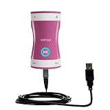 Classic Straight USB Cable for the Sandisk Sansa Shaker with Power Hot Sync and Charge capabilities - Gomadic Brand w/ TipExchange Technology