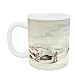 Hunting buffalo on snow-shoes (colour litho) by George Catlin - Mug - Standard Size