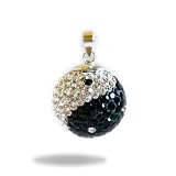 Crystal Mexican Bola Belly Chime - Yin Yang