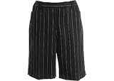 Misses Liz Golf Audra Striped Bermuda Shorts