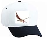 White Cap with animal, falcon, cartoons, spy, binoculars, cartoon, eagle by SHOPZEUS