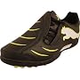 PUMA PWR-C 2.10 TT Turf Soccer Shoes (Black/White/Wild Lime