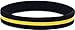 SayitBands Thin Yellow Line Silicone Wristband Bracelets Awareness Support