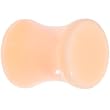 0 Gauge Flesh Tone Uv Solid Saddle Plugs