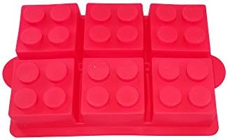 Building Brick Silicone Ice Cube Tray, Jello, Gummy Candy &amp; Cake Baking Mold For Lego Lovers
