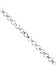Genuine .925 Sterling Silver Circle/Diamond Shape Bracelet 7.4 Grams . 100% Satisfaction Guaranteed.