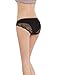 Liqqy Women's 3 Pack Low Rise Cotton Lace Coverage Bikini Panties