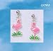 EP - C1990 tlf - Hot Pink Flamingo - Post Earrings