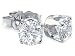 1/2ct tw Round Diamond Stud Earrings in 14k White Gold