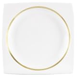 Wedgwood Plato Gold Square Bread and Butter Plate 6.25-in