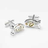 Image of Onyx Designer Cufflinks - Fish Swirl