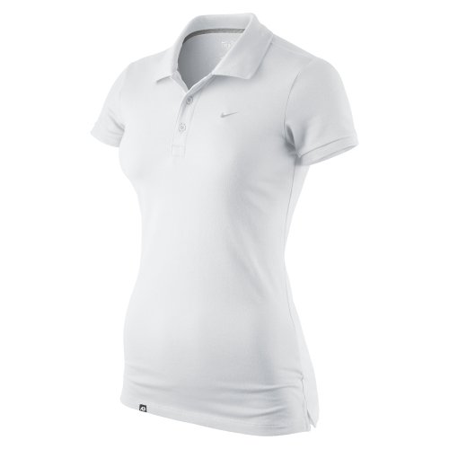 Nike Damen Tennispolo Club Pique, white/tech grey, S, DN127100S Preisvergleich