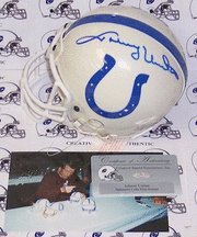 Johnny Unitas Autographed Baltimore Colts Mini Football Helmet
