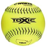 Worth Toxic NSA 44/400 Yellow 12" Softball, Dozen