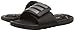 adidas Men's Adissage Comfort Slides Sandal, Black/Iron Metallic/Black, 8