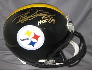 Rod Woodson Signed Steelers Full Size Replica Helmet - HOF 09